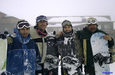 Sierra Nevada con muchachos y rober