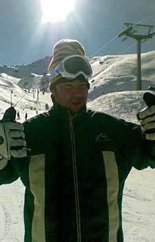 Sierra Nevada con muchachos y rober